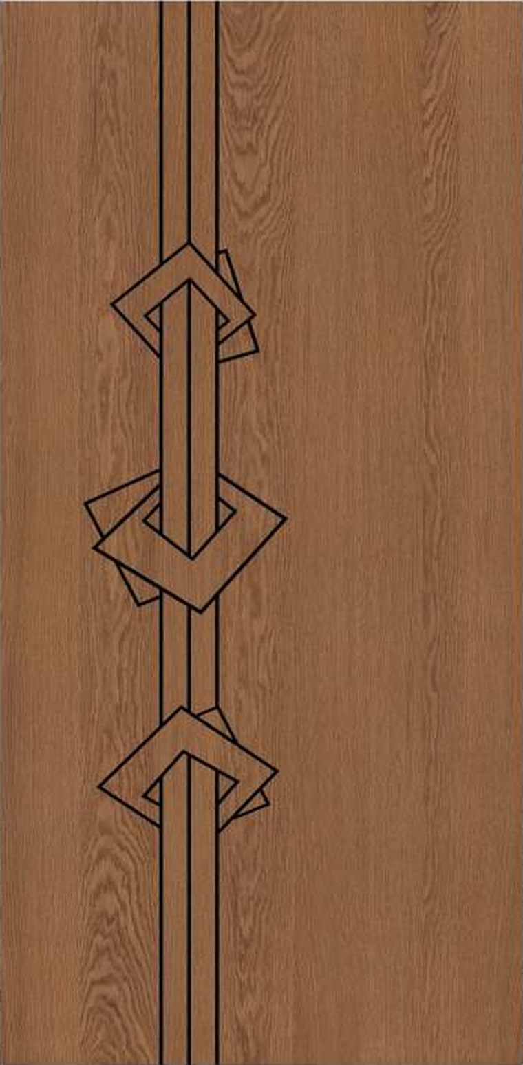 Arrowhead Frame designer wooden door, design KDG-047