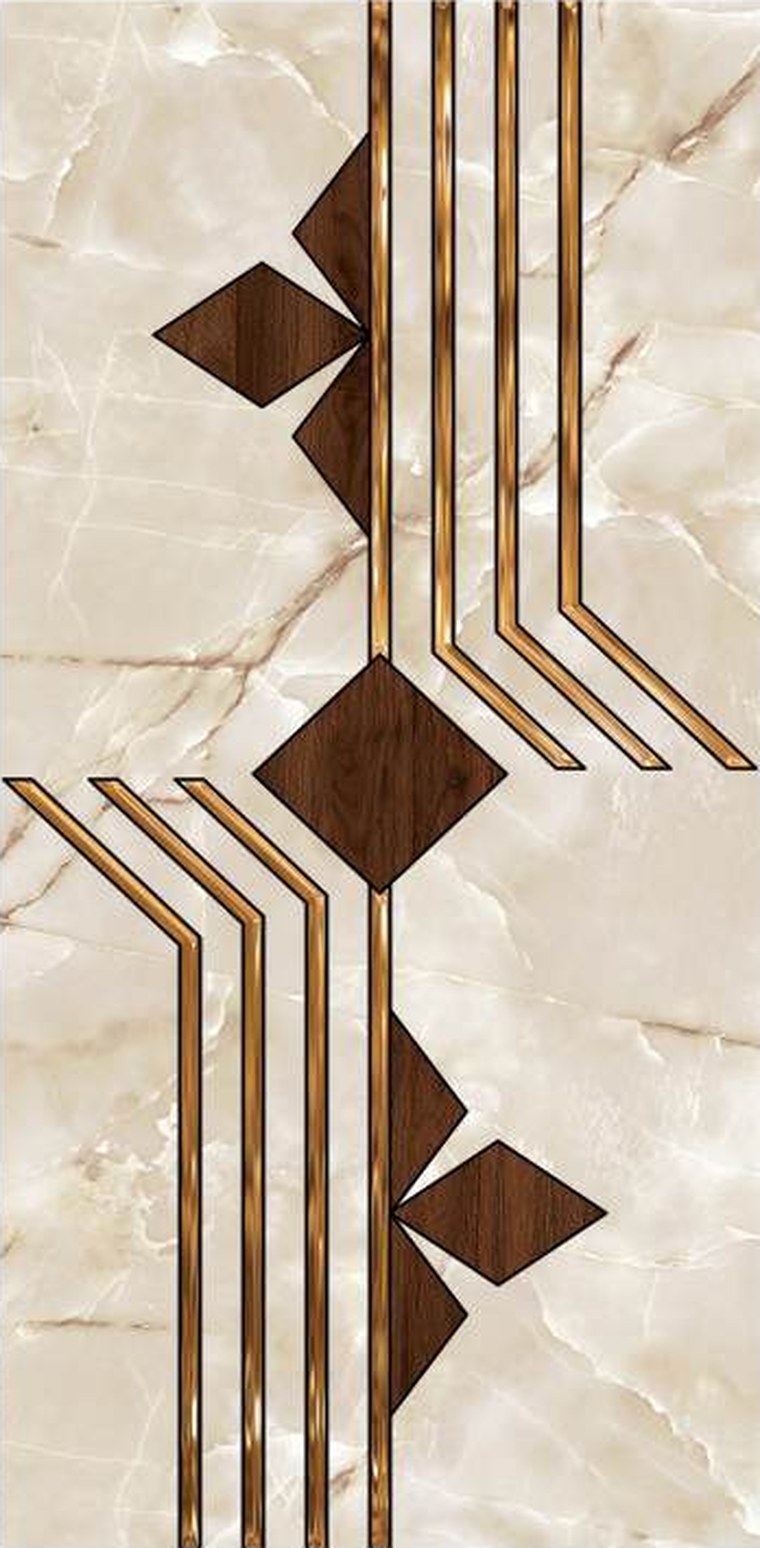 Alabaster Fin designer wooden door, design KDG-085
