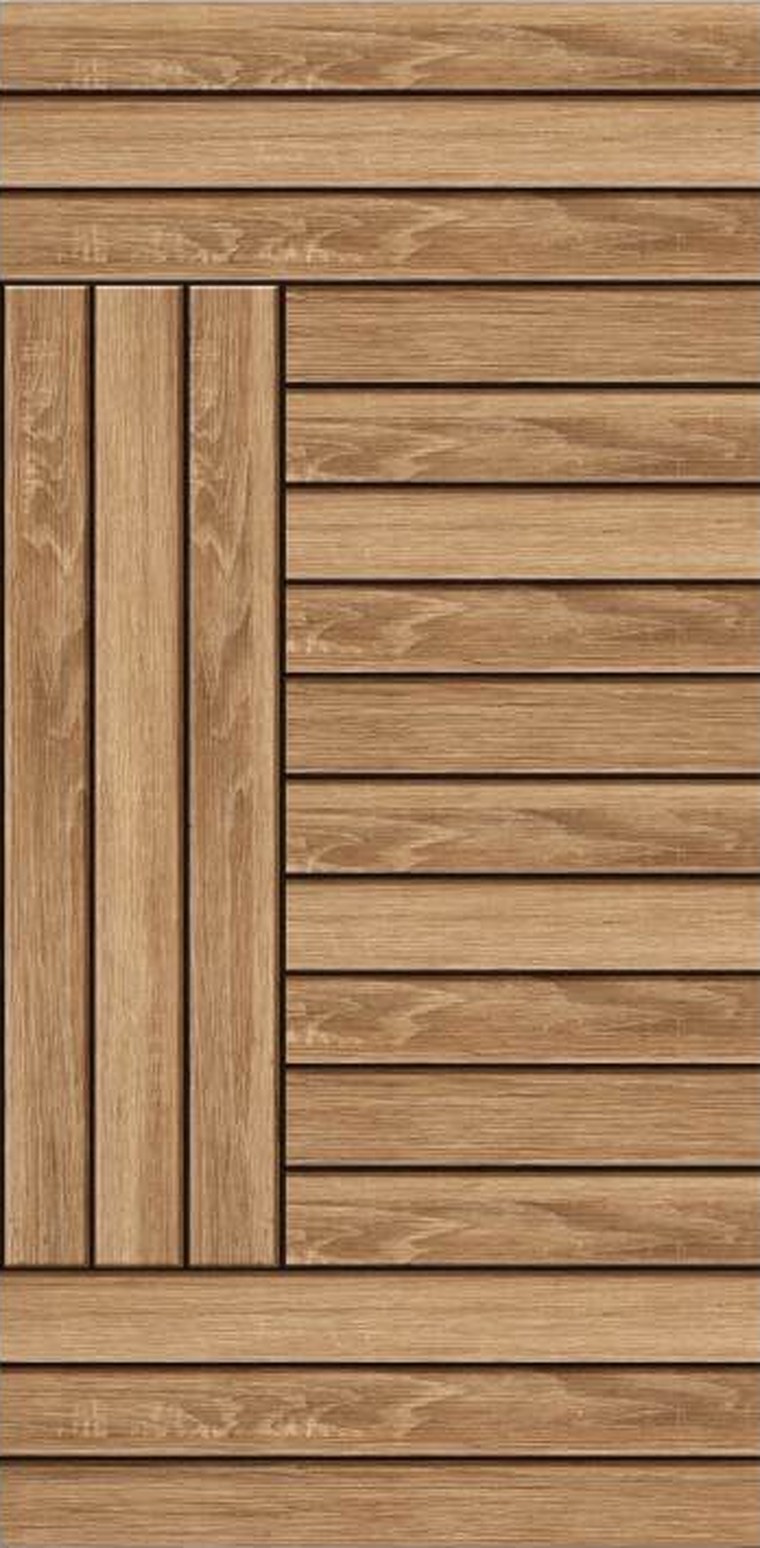 Basket Weave designer wooden door, design KDG-031