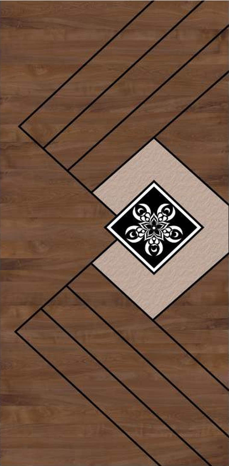 Argent Diamond designer wooden door, design KDG-045
