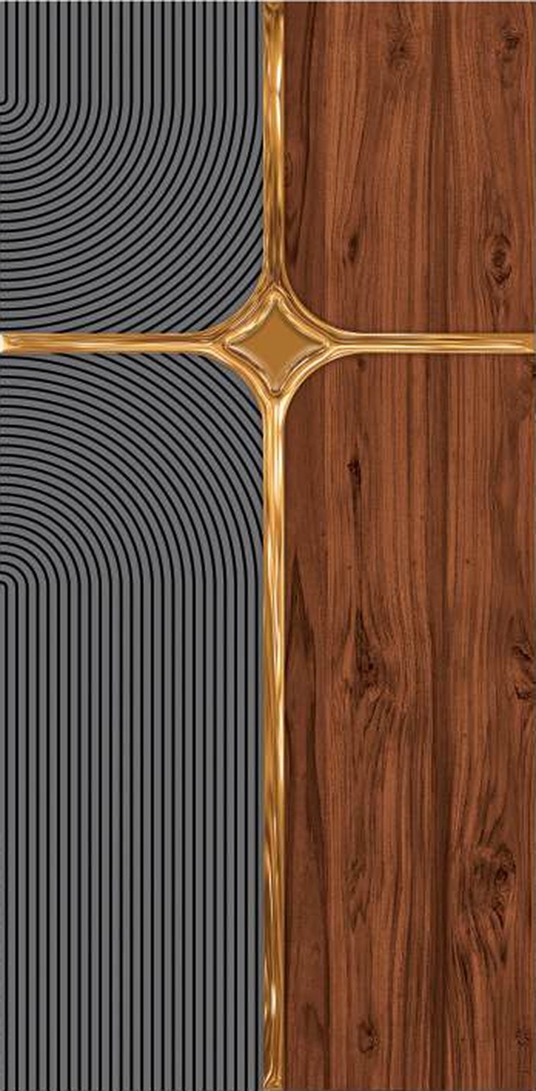 Aurum Cross designer wooden door, design KDG-068