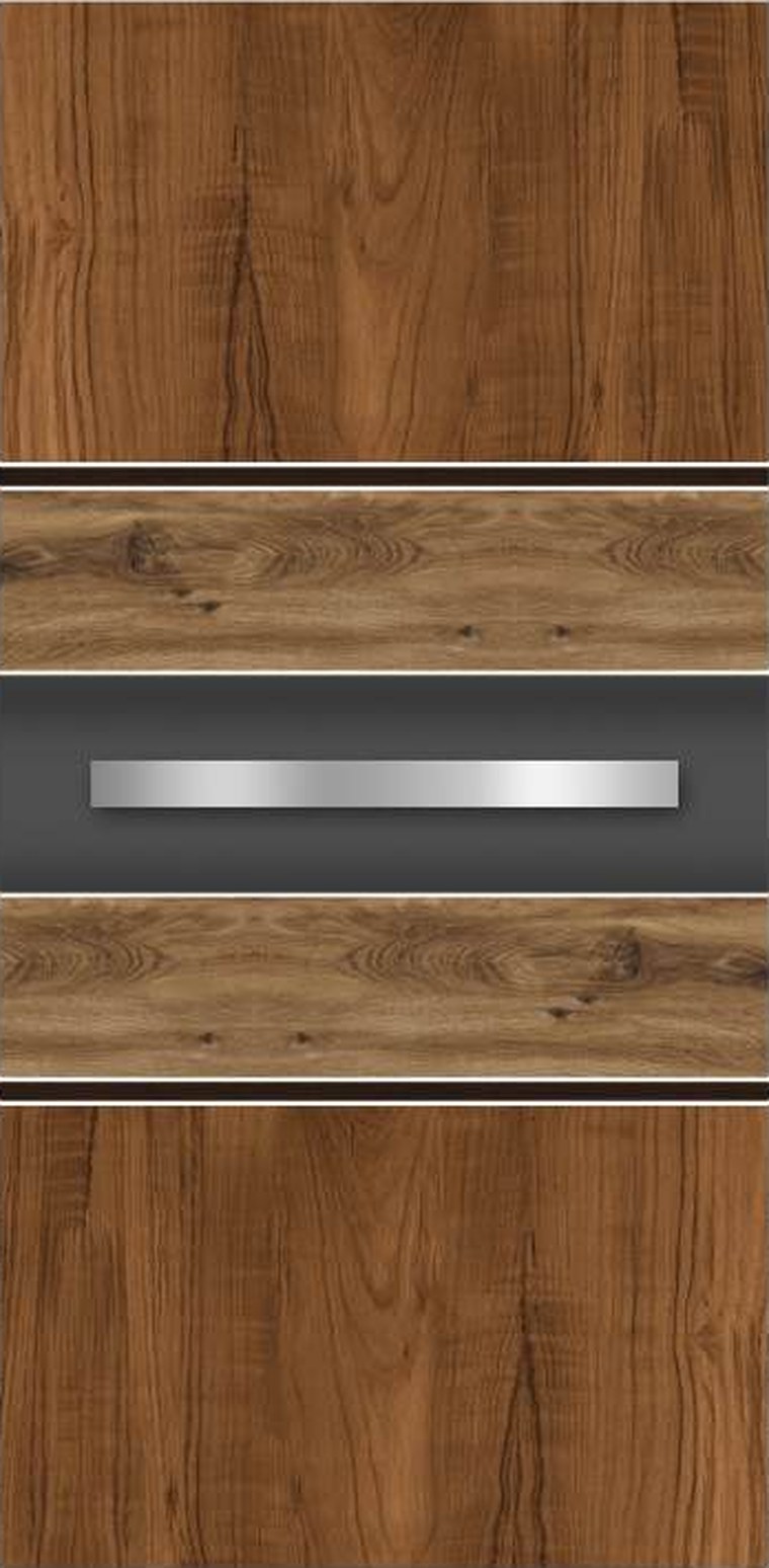 Blade Handle designer wooden door, design KDG-057