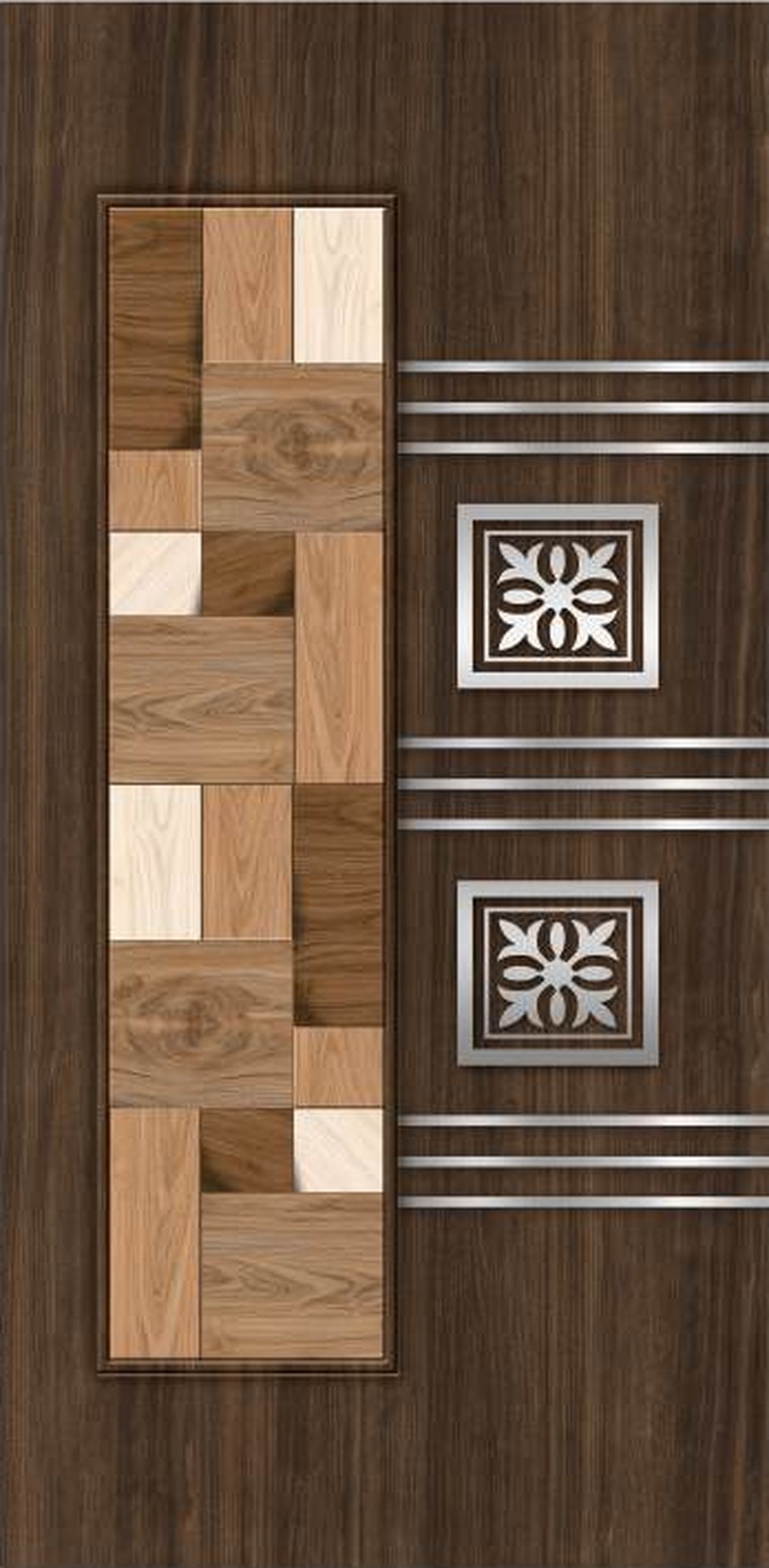 Mosaic Stack designer wooden door, design KDG-043