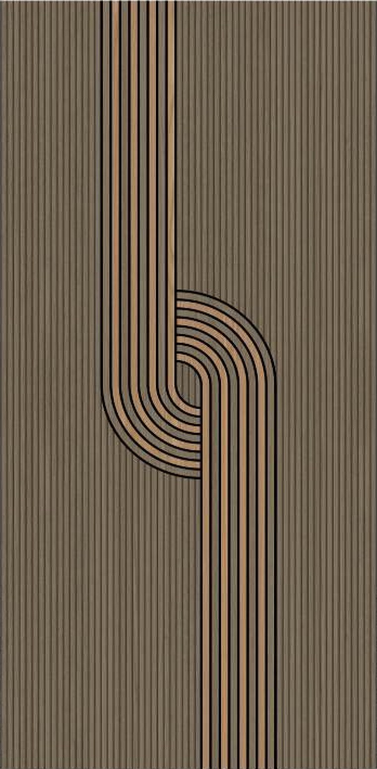 Basalt Ribbon designer wooden door, design KDG-011