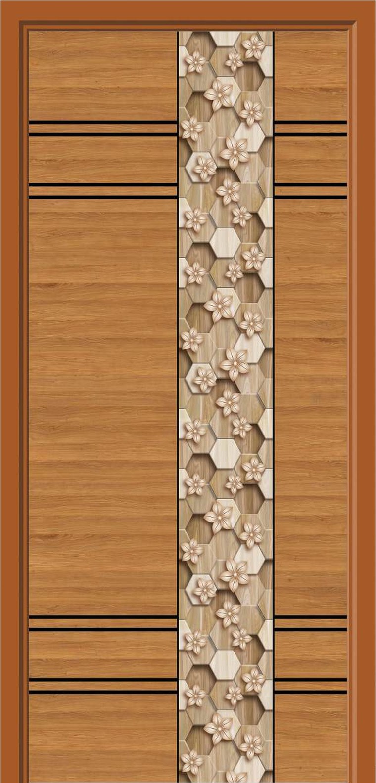 Pebble Column designer wooden door, design KDG-098