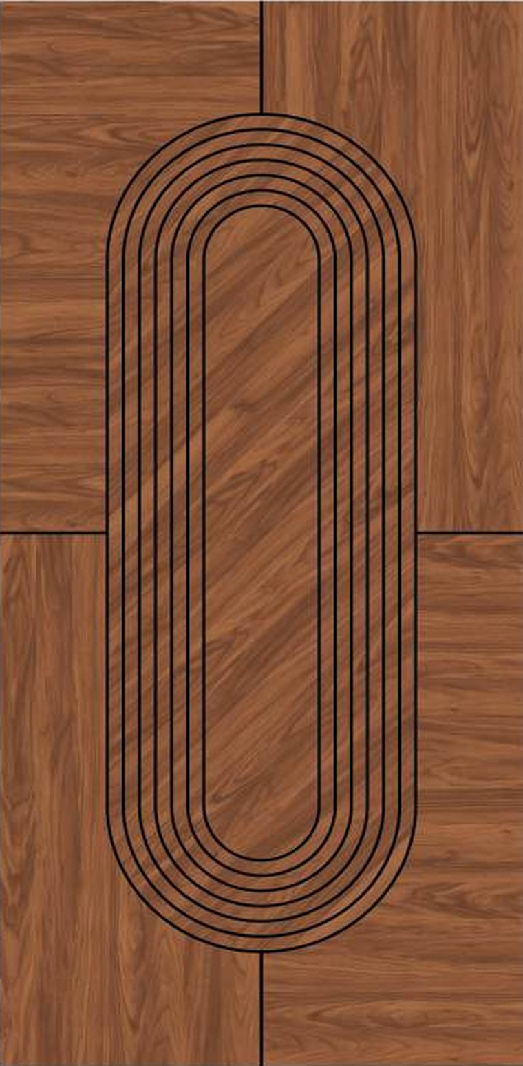 Stadium Line designer wooden door, design KDG-007