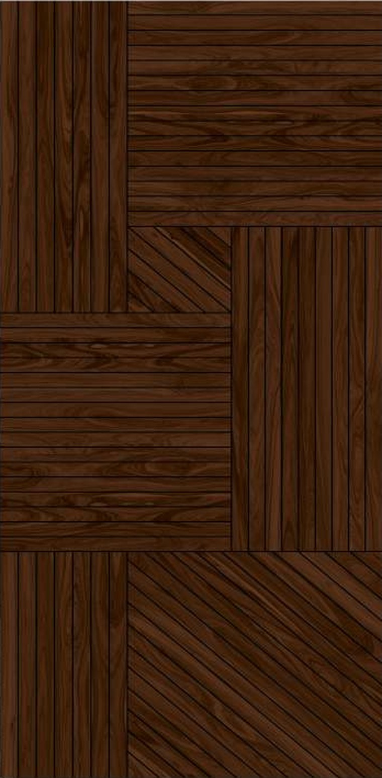 Parquet Bloom designer wooden door, design KDG-019