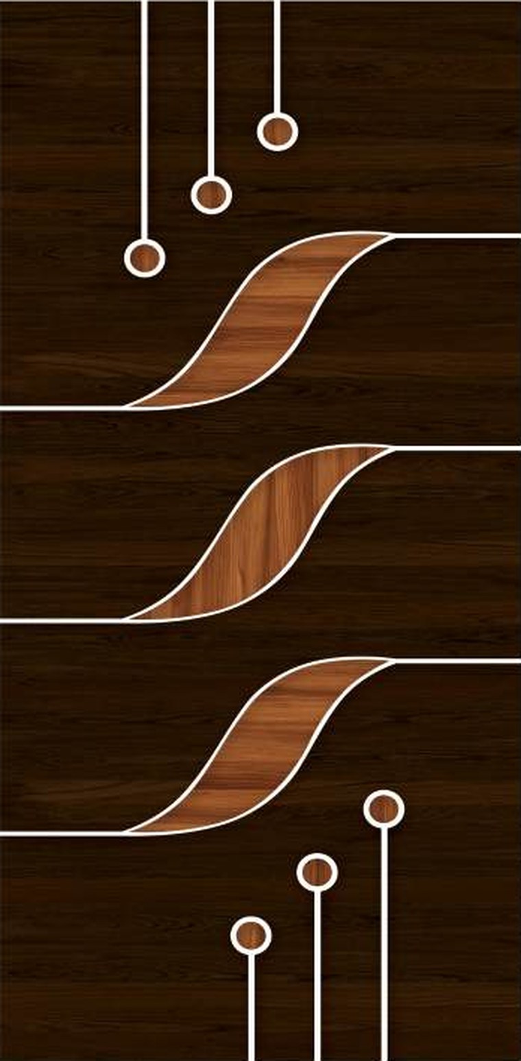 Willow Drops designer wooden door, design KDG-022