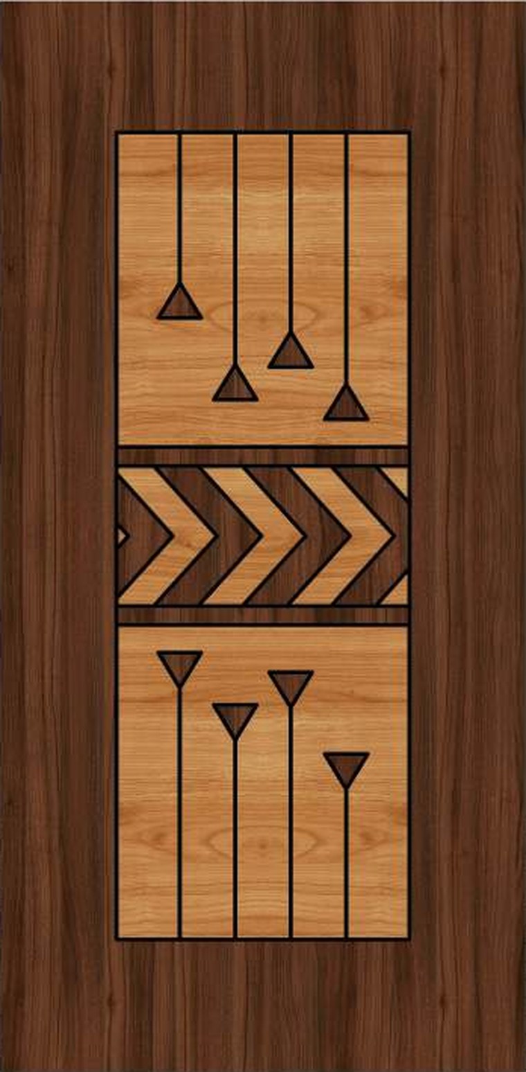Pennant Row designer wooden door, design KDG-081