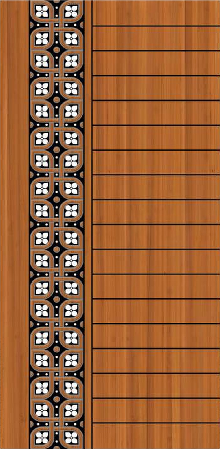 Tile Weave designer wooden door, design KDG-066