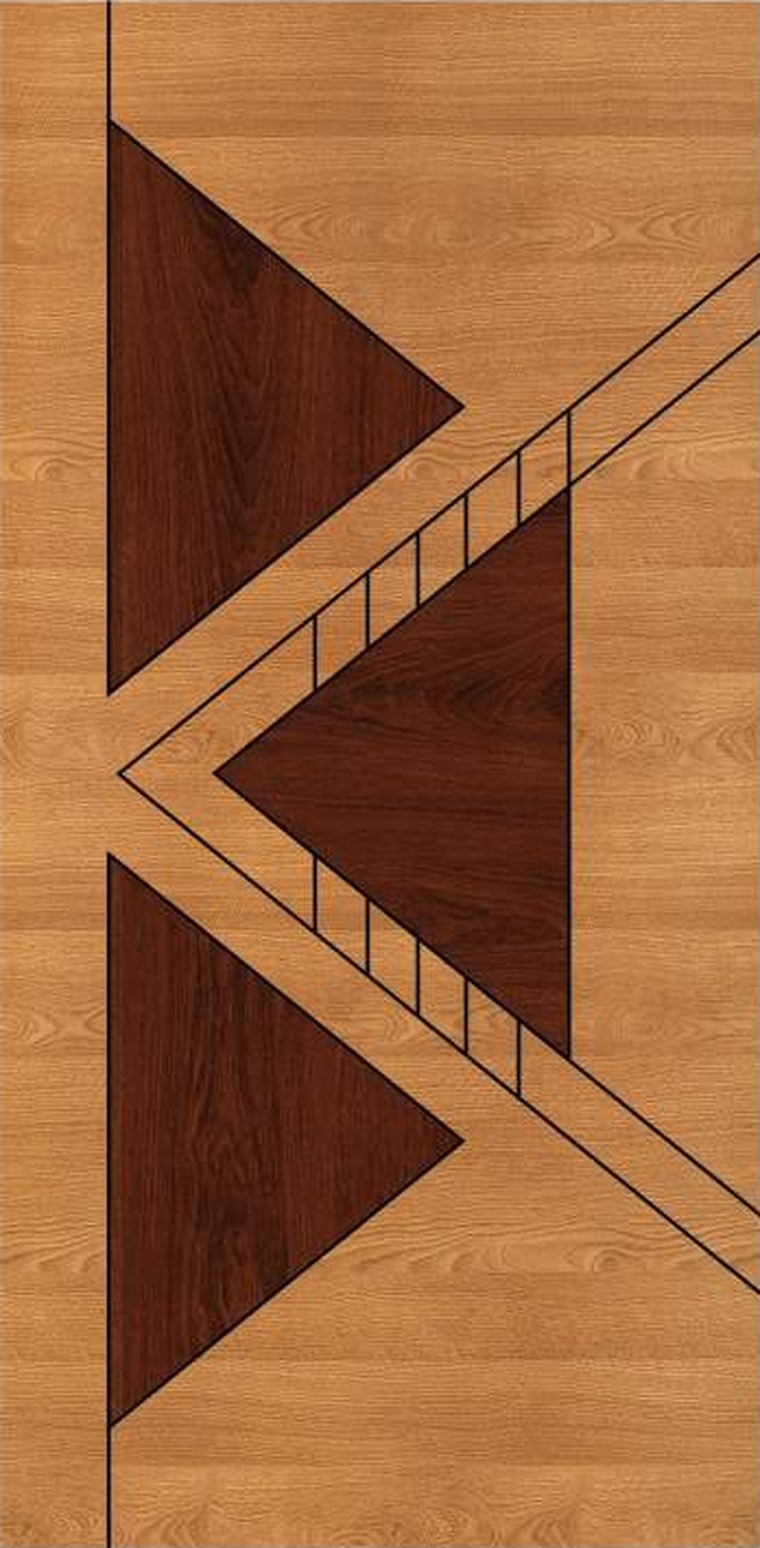 Crimson Delta designer wooden door, design KDG-028