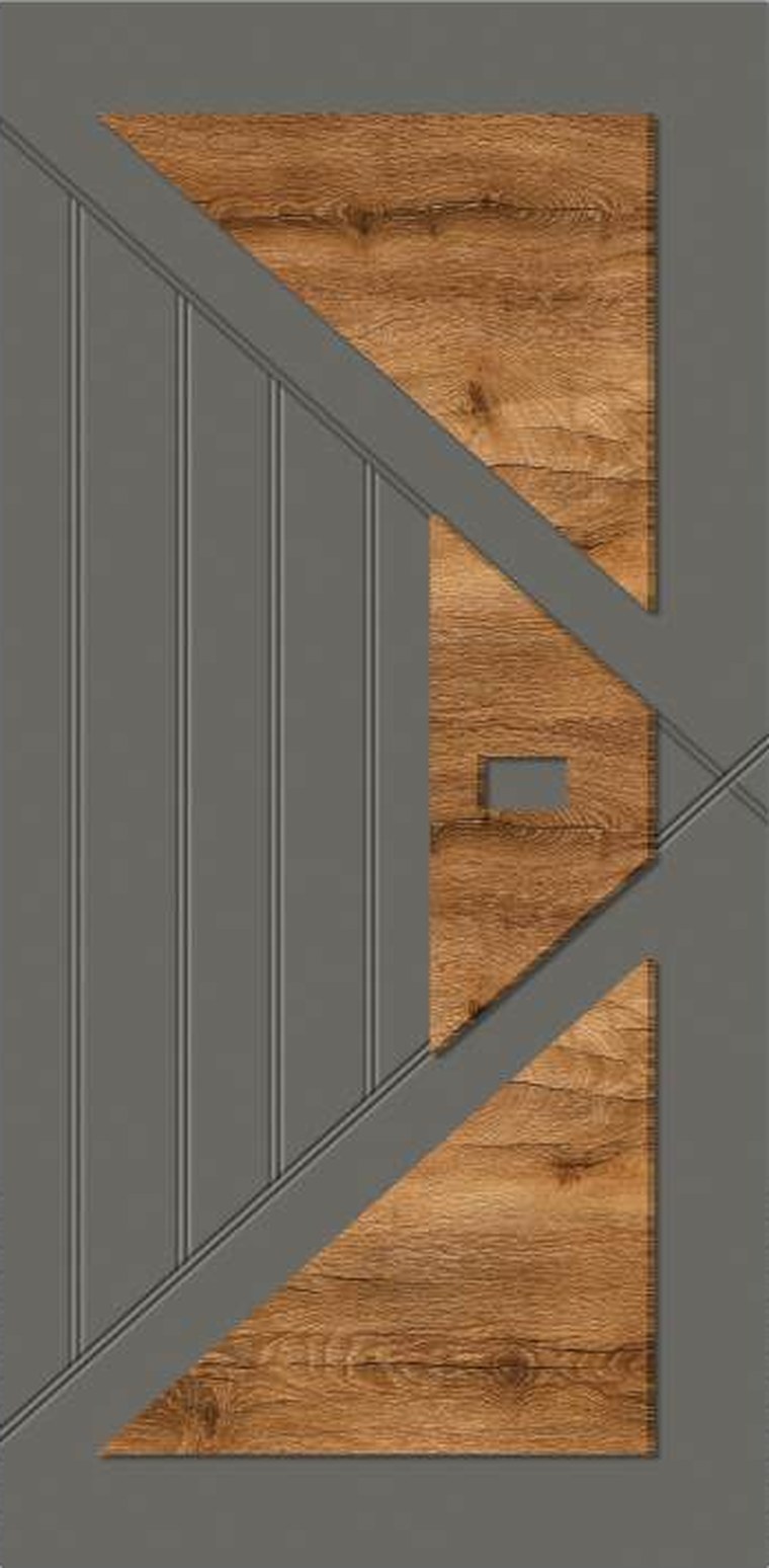 Barn Cross designer wooden door, design KDG-063