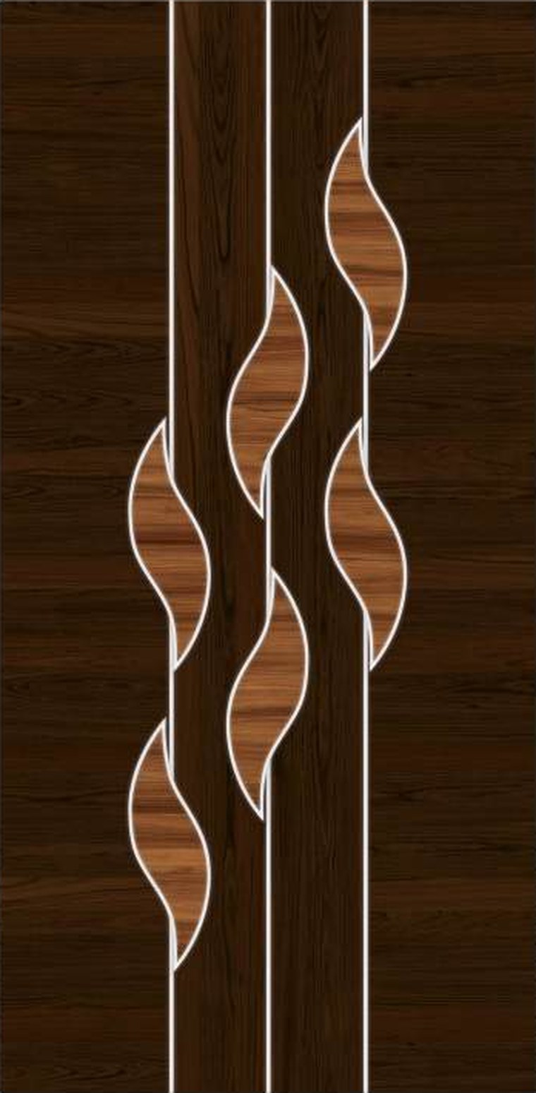 Ripple Vine designer wooden door, design KDG-029