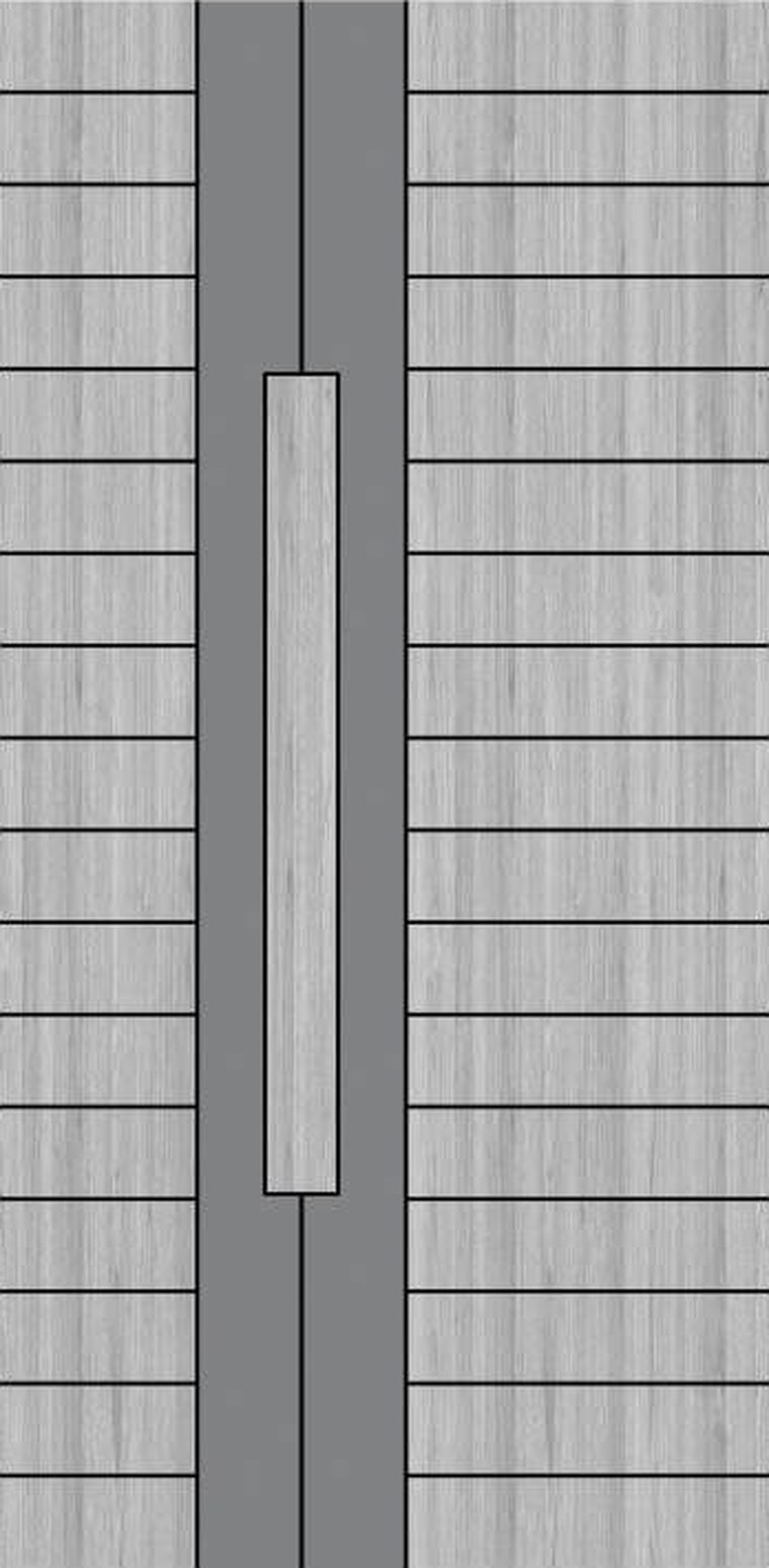 Steel Veil designer wooden door, design KDG-054