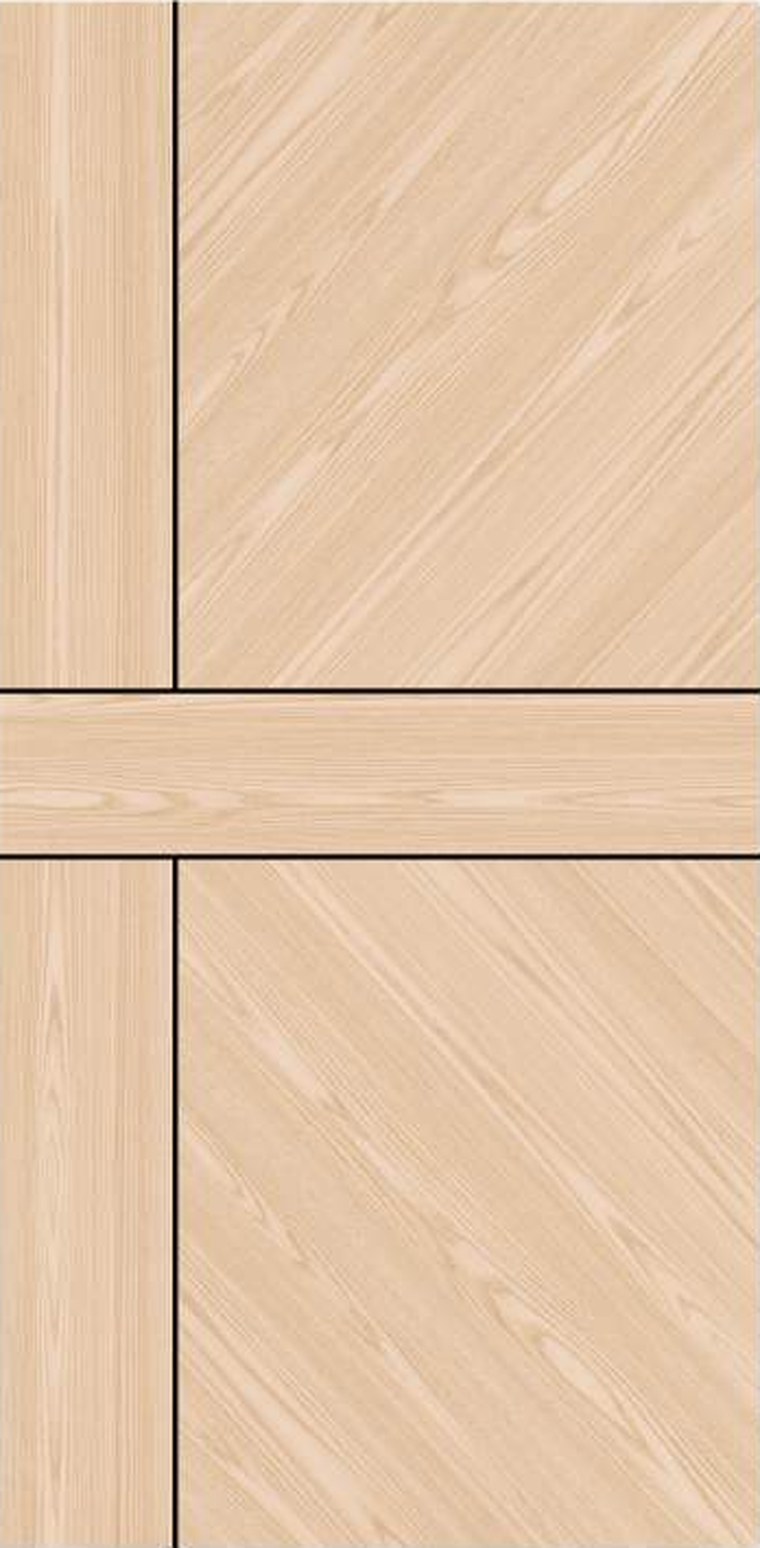 Ivory Cross designer wooden door, design KDG-010
