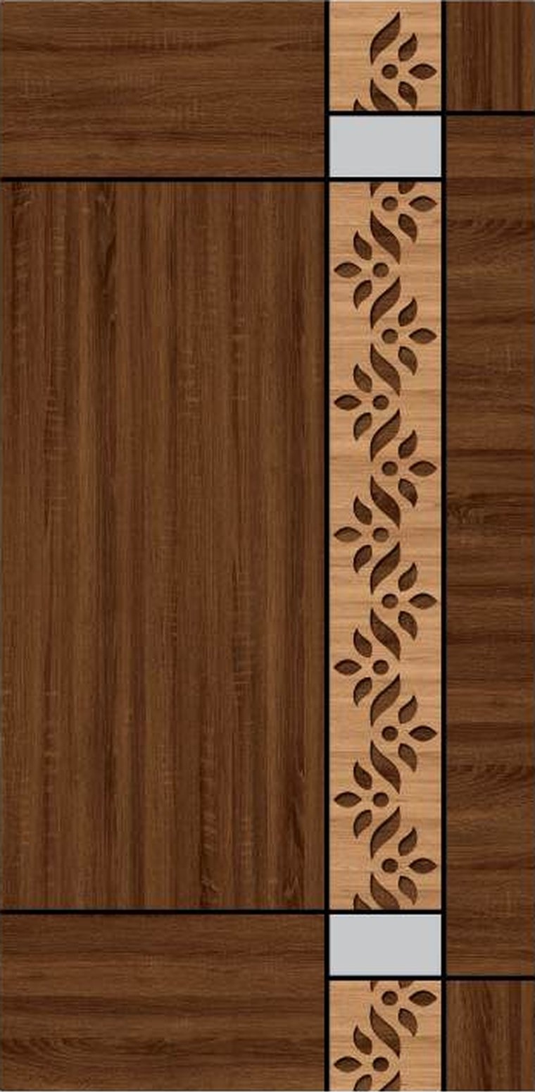 Vine Border designer wooden door, design KDG-100